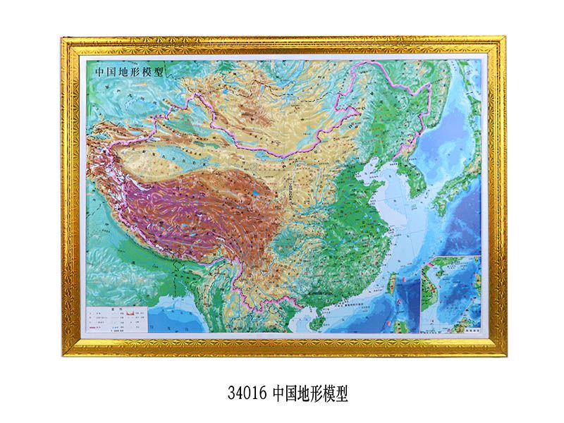 中国地形模型