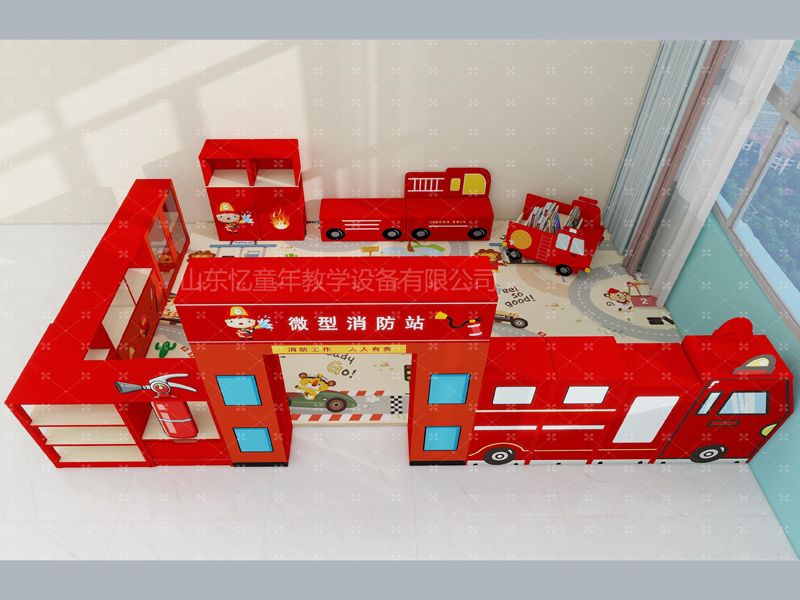 消防幼儿组合柜-红色